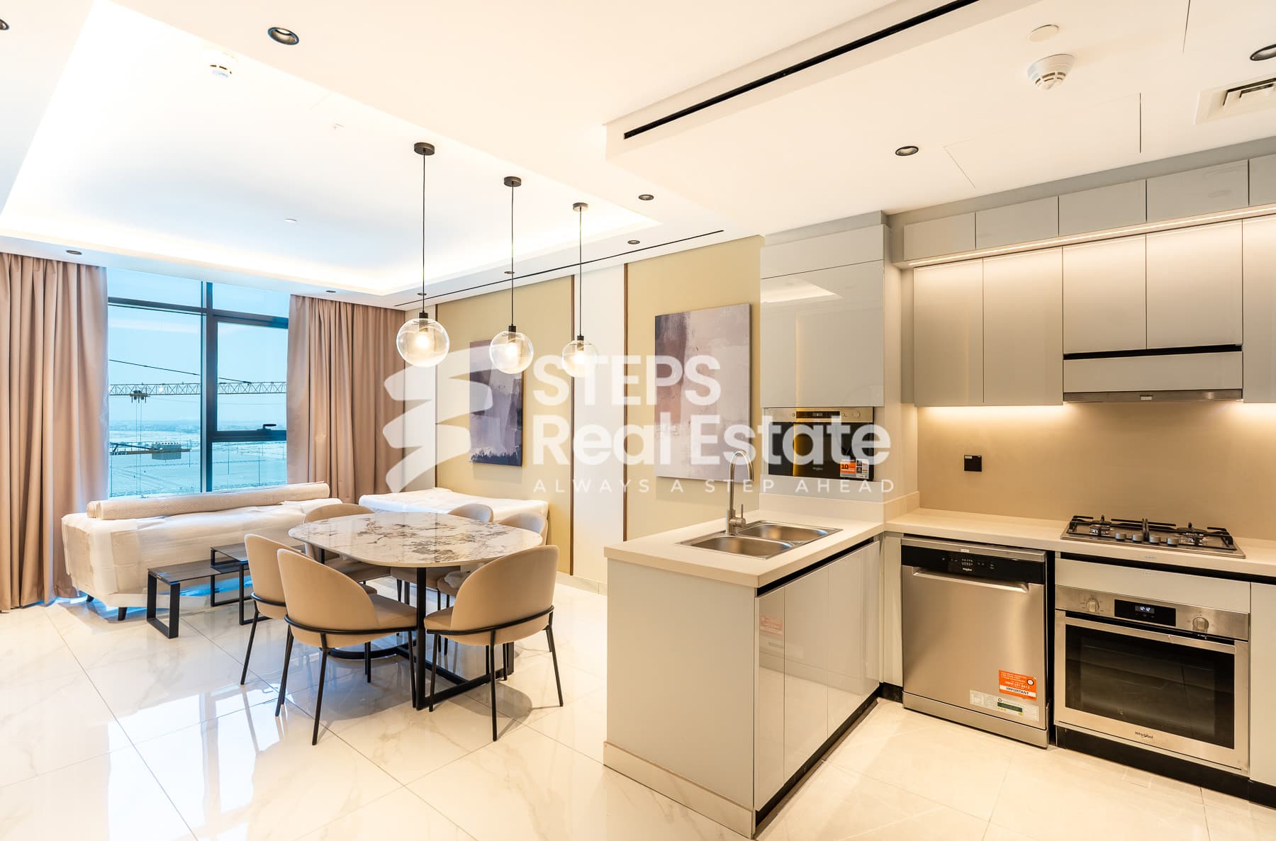 Ready Furnished Flat in Fox Hills Lusail with Plan