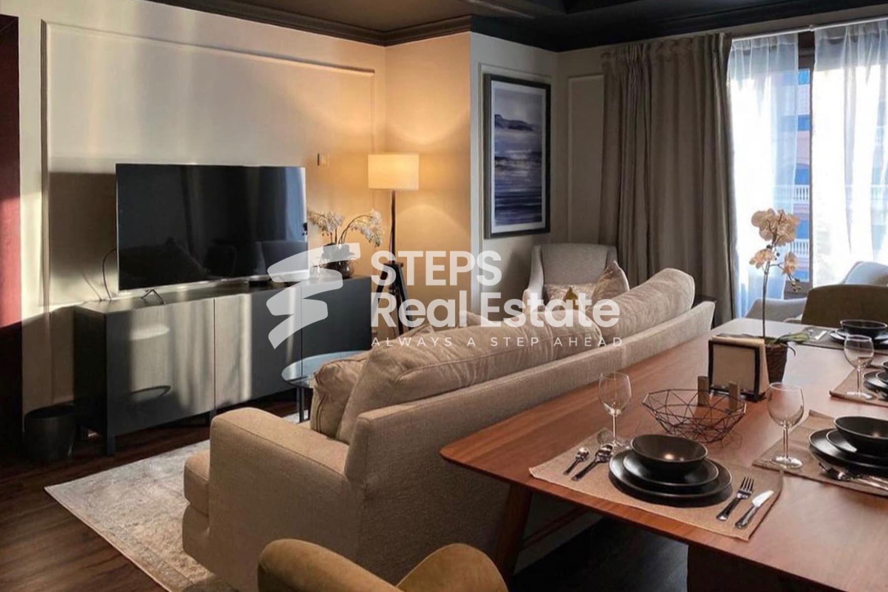 Flat in Porto Arabia for sale | Sea and City View