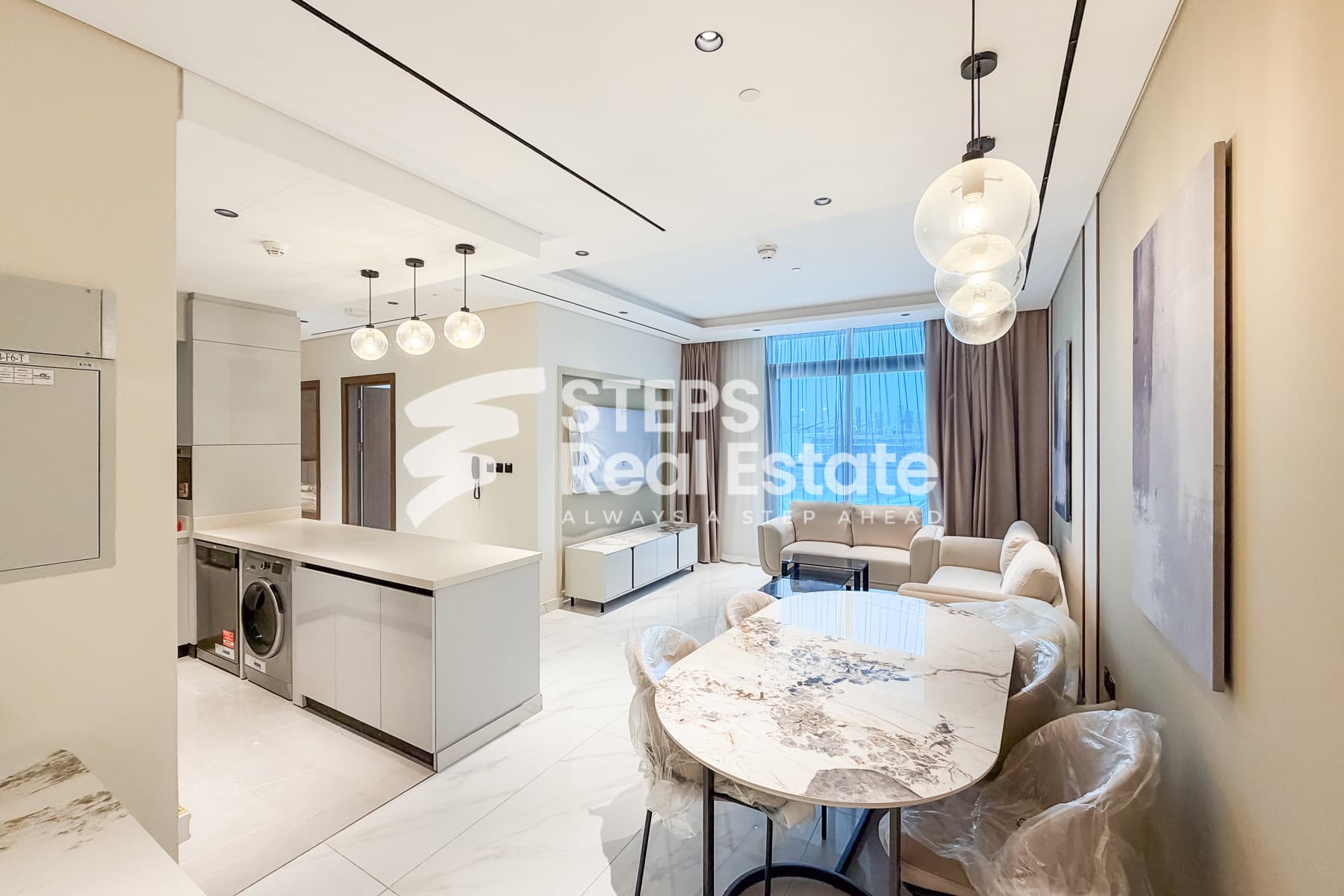 Brand New 1BR+Office Apartment with View | Lusail