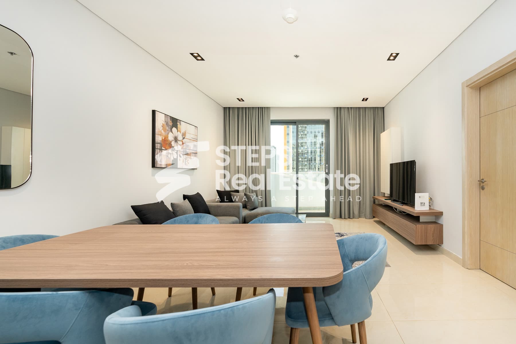 Flat for rent in Lusail with Balcony and City View