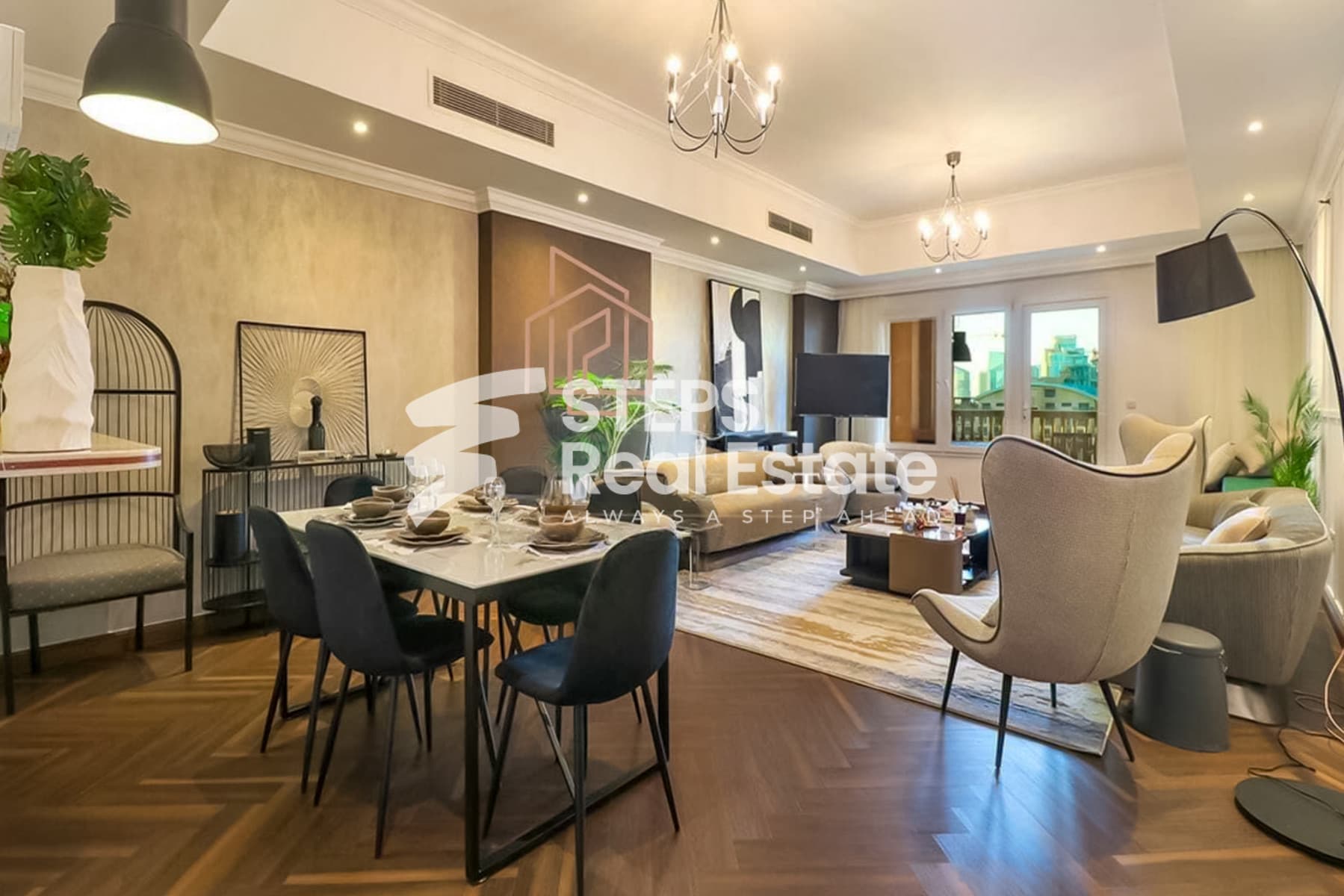 Spacious Furnished Flat with Big Balcony Views