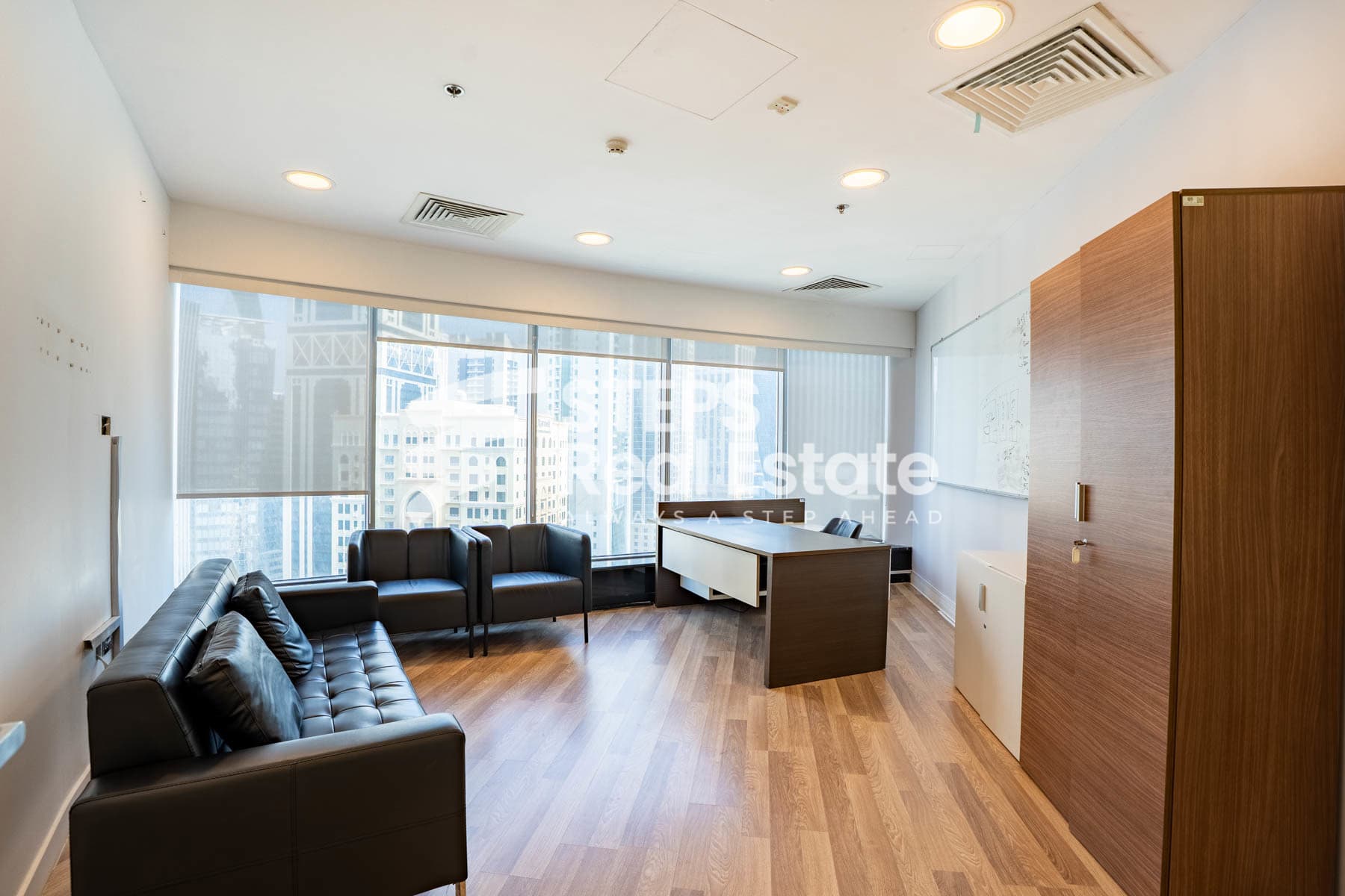 Furnished Office with Glass Partitions in West Bay