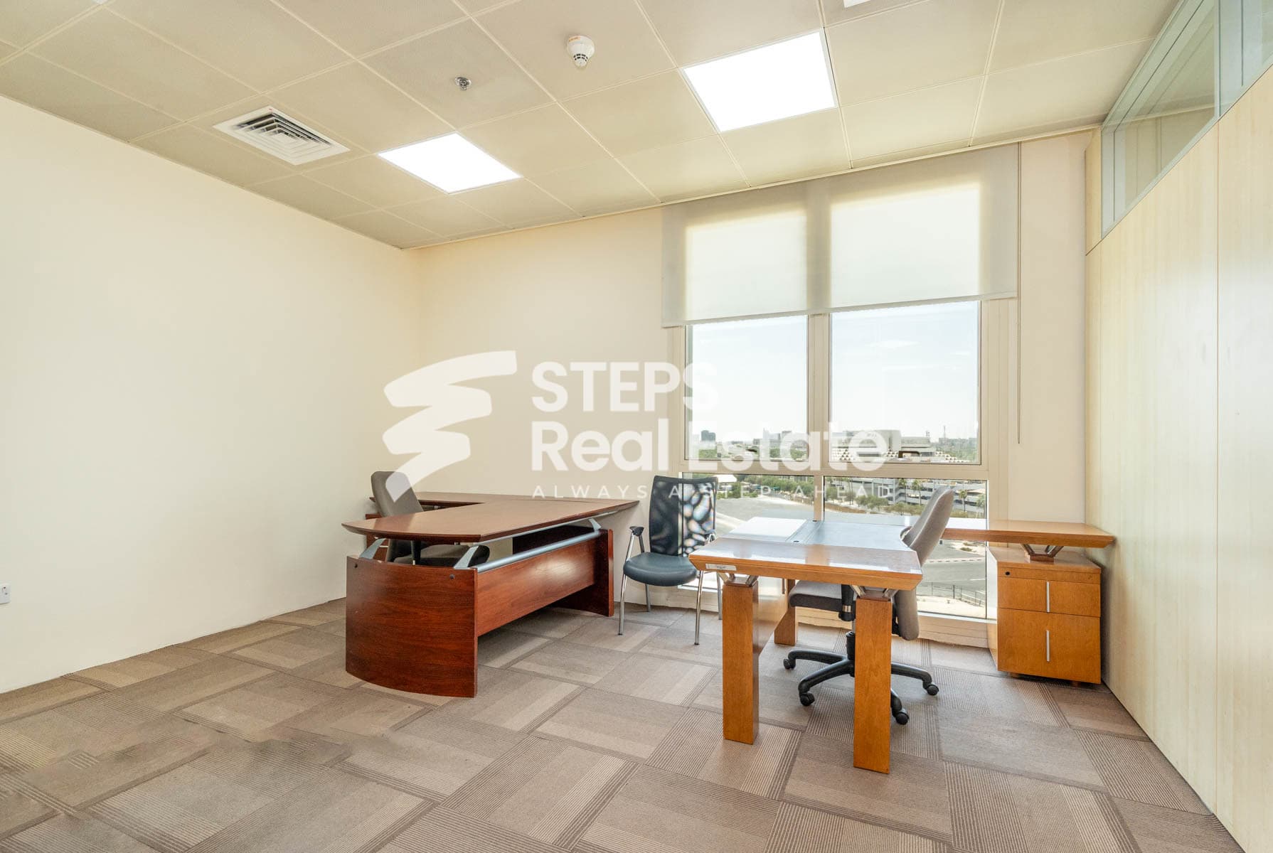 Furnished Fitted Office for rent in Prime West Bay