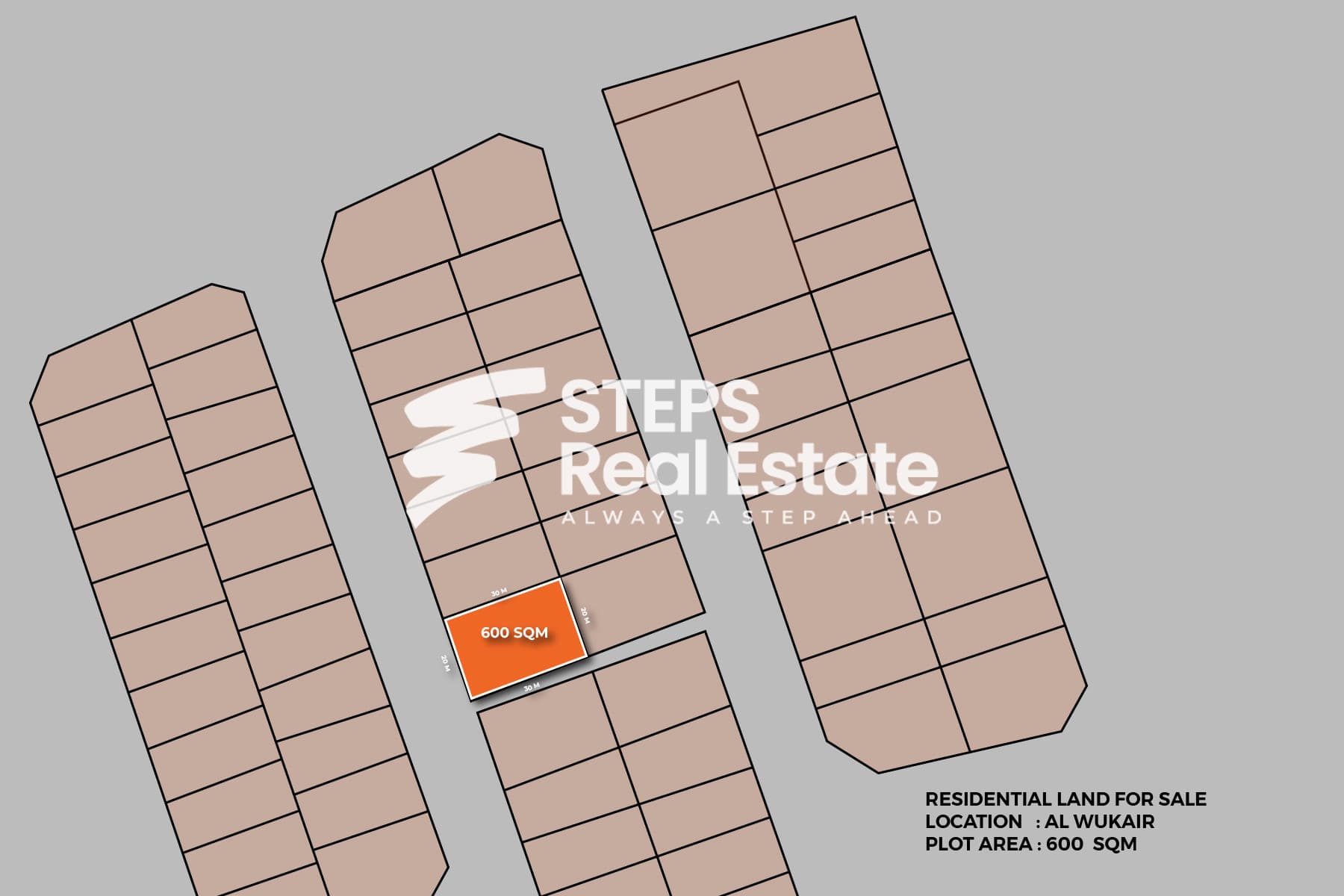 Residential Villa Plot for Sale in Al Wukair 