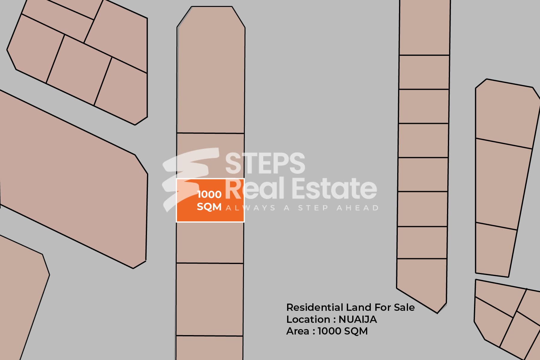 Villa Plot 1000 sqm in Prime Al Nuaija Location Villa Plot 1000 sqm in Prime Al Nuaija Location