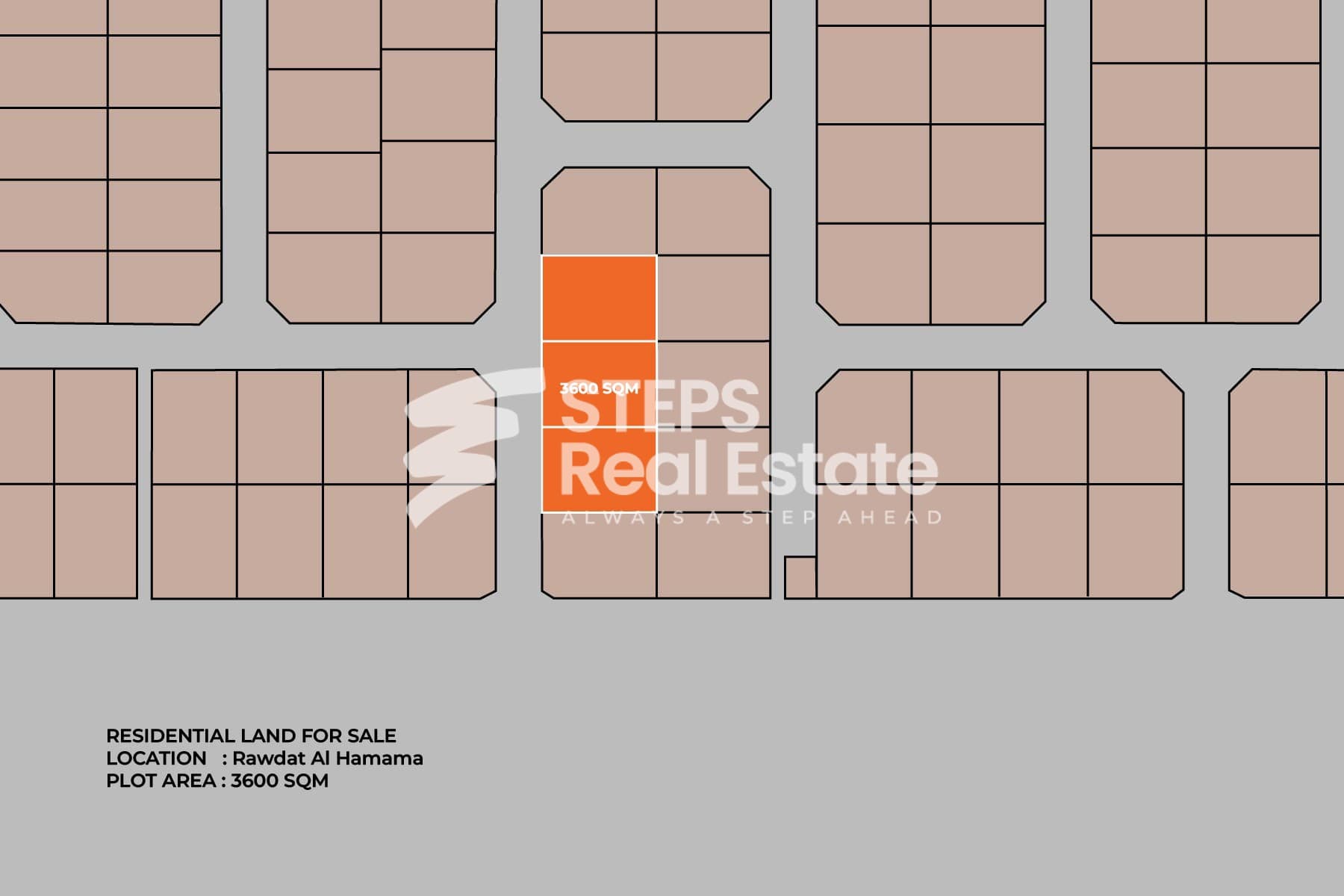 Three Villa Plots 3,601 sqm in Rawdat Al Hamama