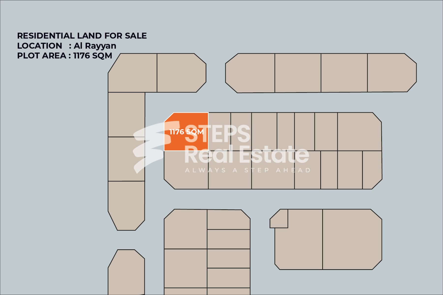 Corner Plot with Main Road Access in Al Rayyan