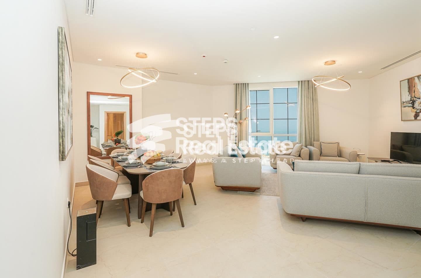 Fully Furnished Apartment with Sea and City Views
