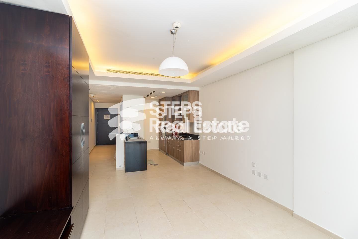 Semi-Furnished Studio with Balcony in The Pearl