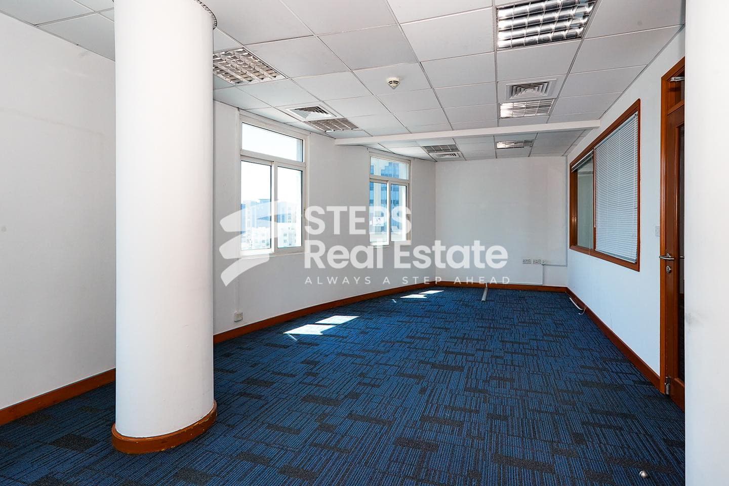 Fitted Spacious Office in Prime Al Sadd Location