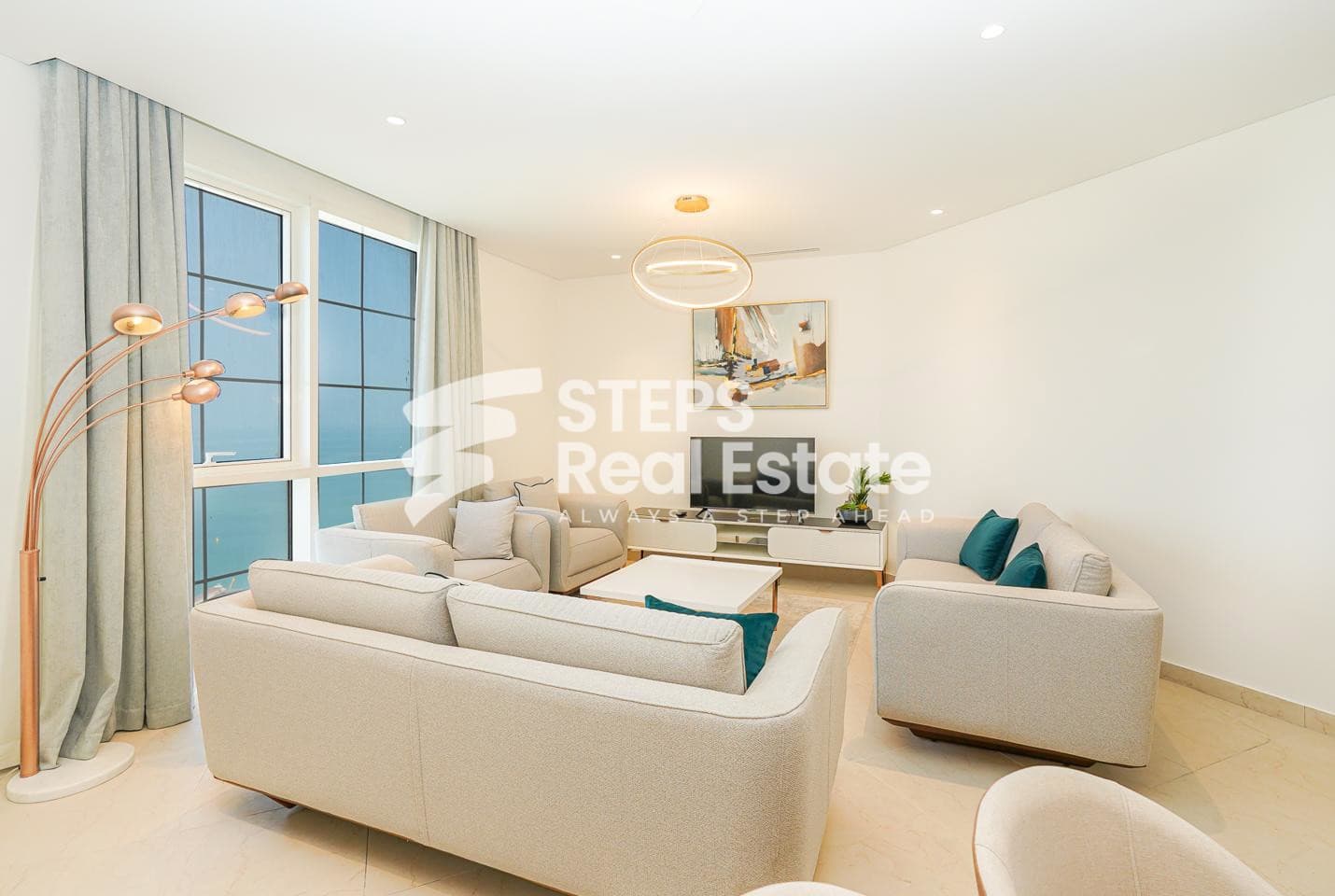 Modern Sea View Apartment with Balcony, The Pearl