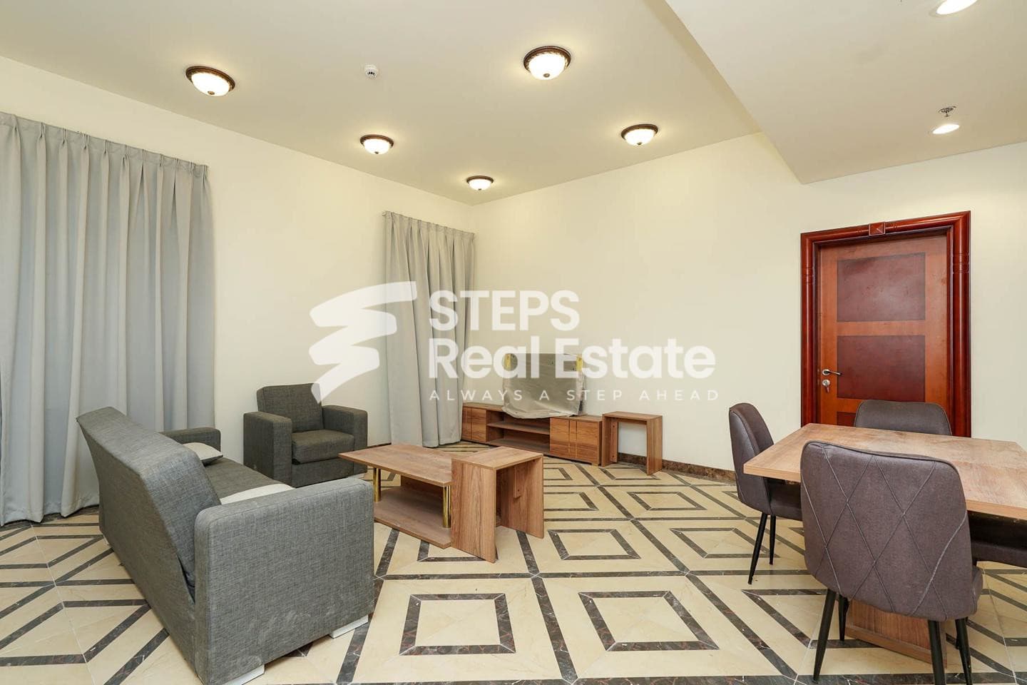 Fully Furnished Apartment with Security in Lusail