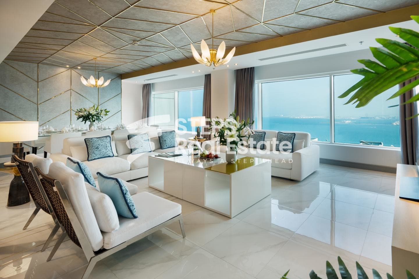 Furnished Apartment with Sea Views in West Bay