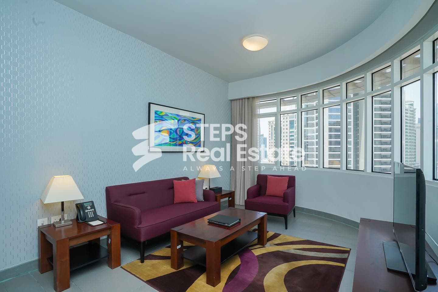 Furnished Apartment in Central West Bay Location