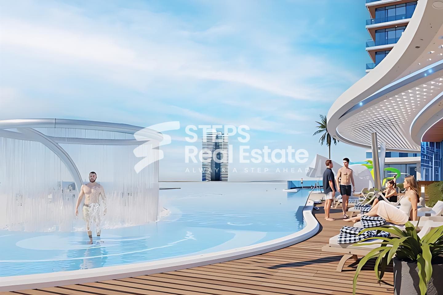 Sea and City Views, Central Lusail Furnished flat