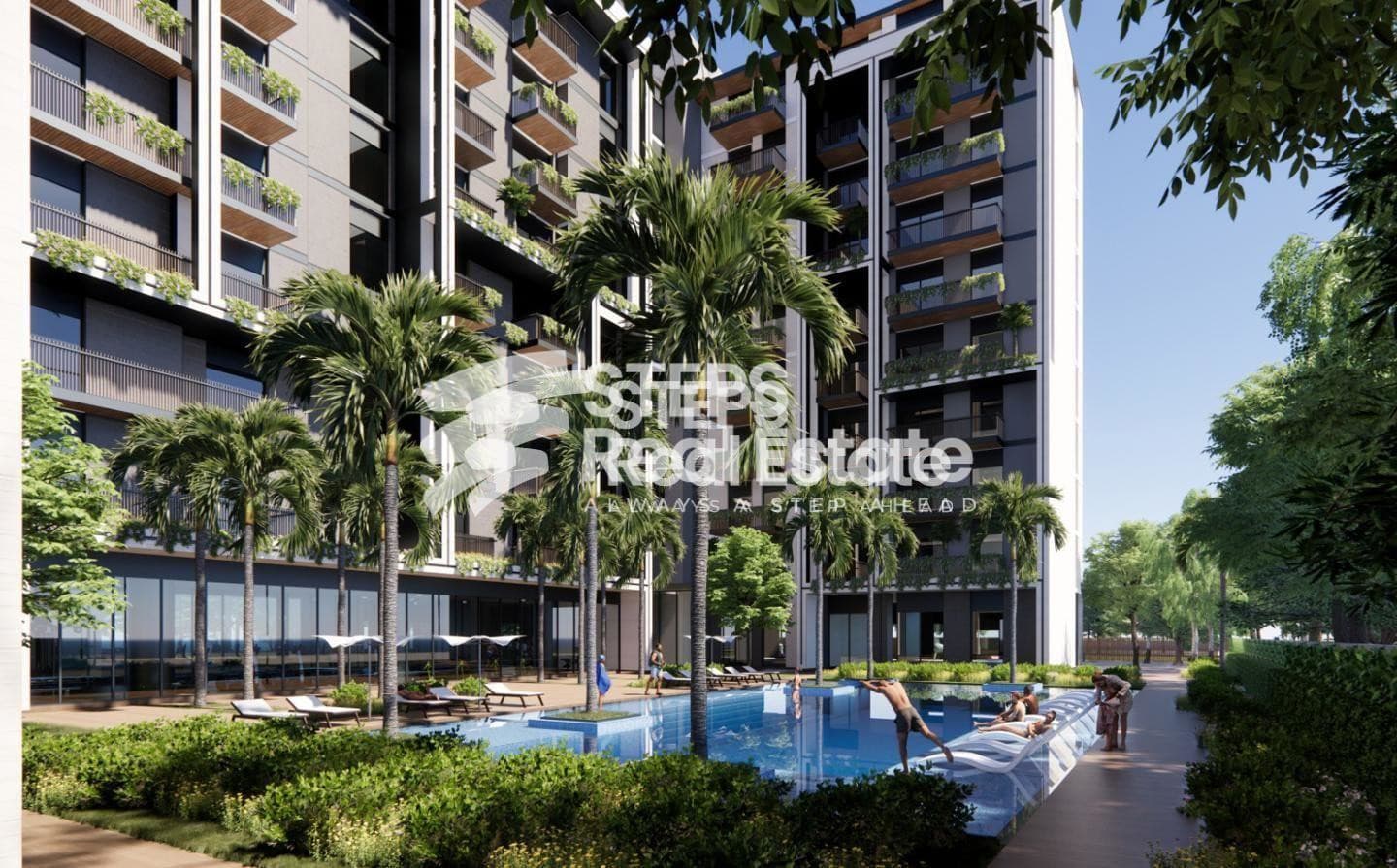 Fully Furnished flat with Secure Entry in Lusail