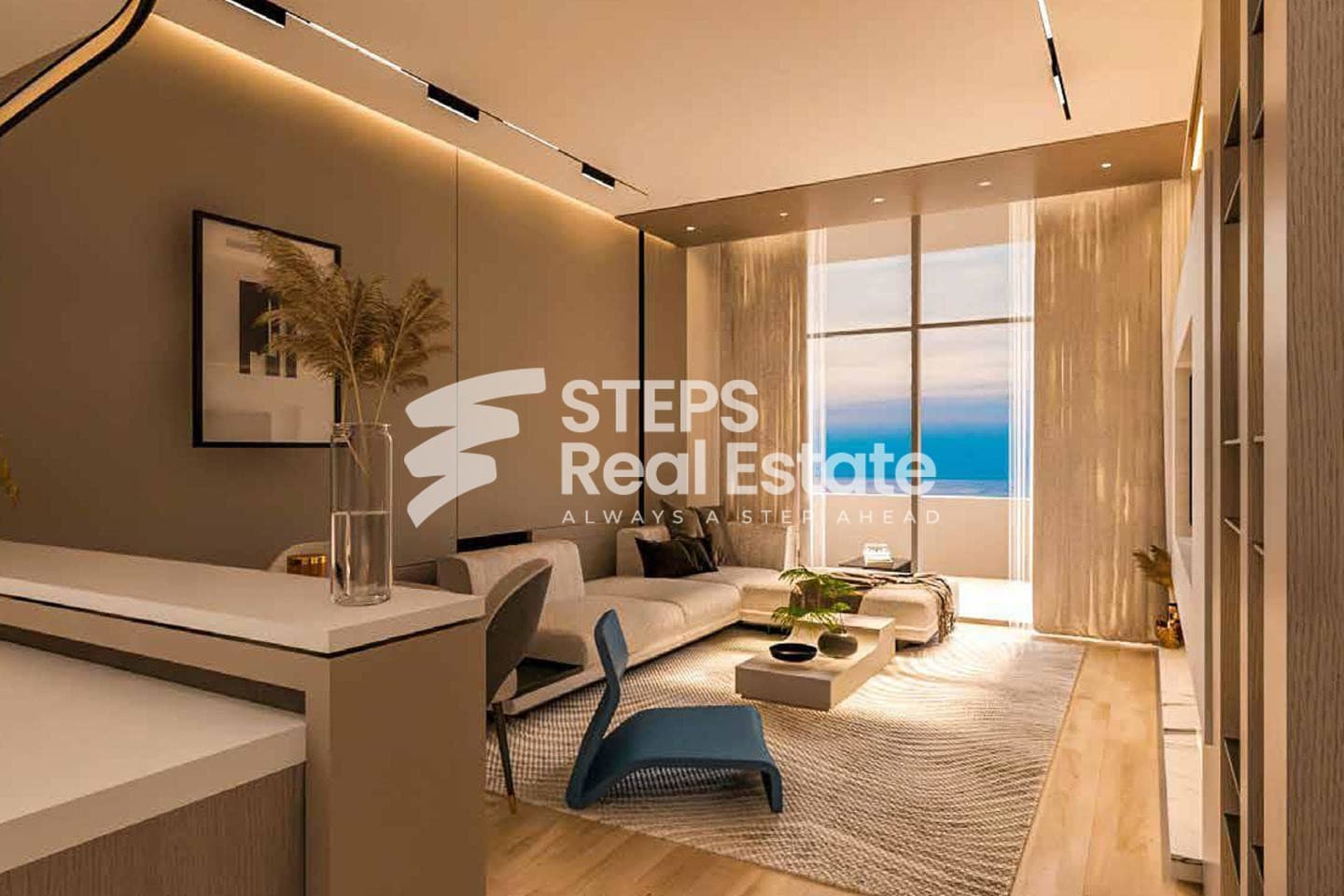 Furnished Studio with Sea View & 4-Year Plan