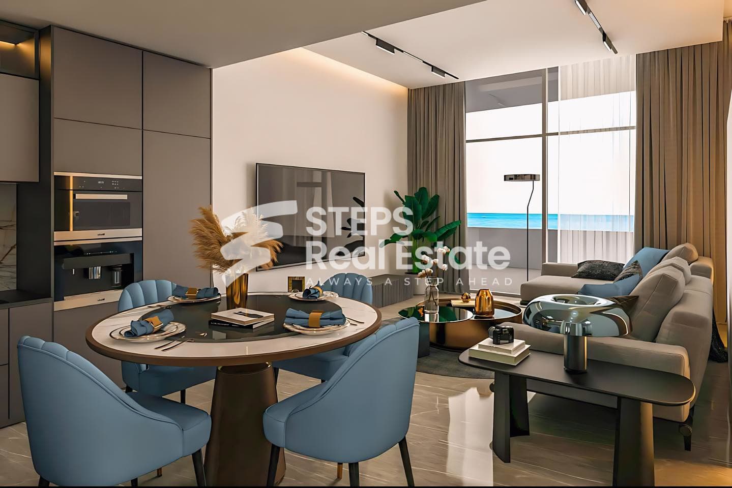 Fully Furnished Studio in Prime Waterfront Lusail