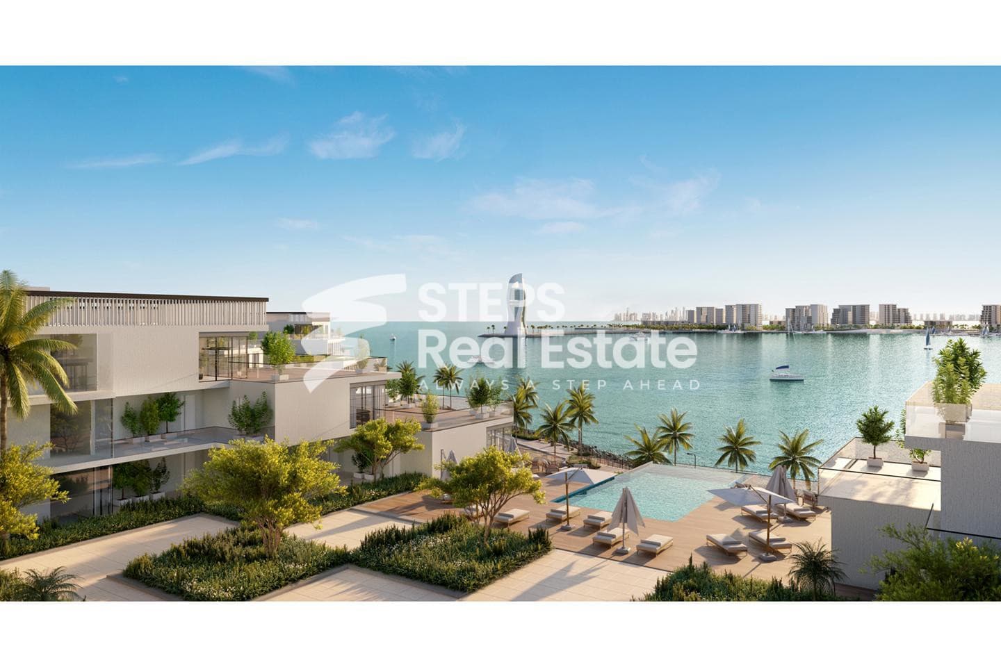Sea & City View Furnished Apartment, Lusail