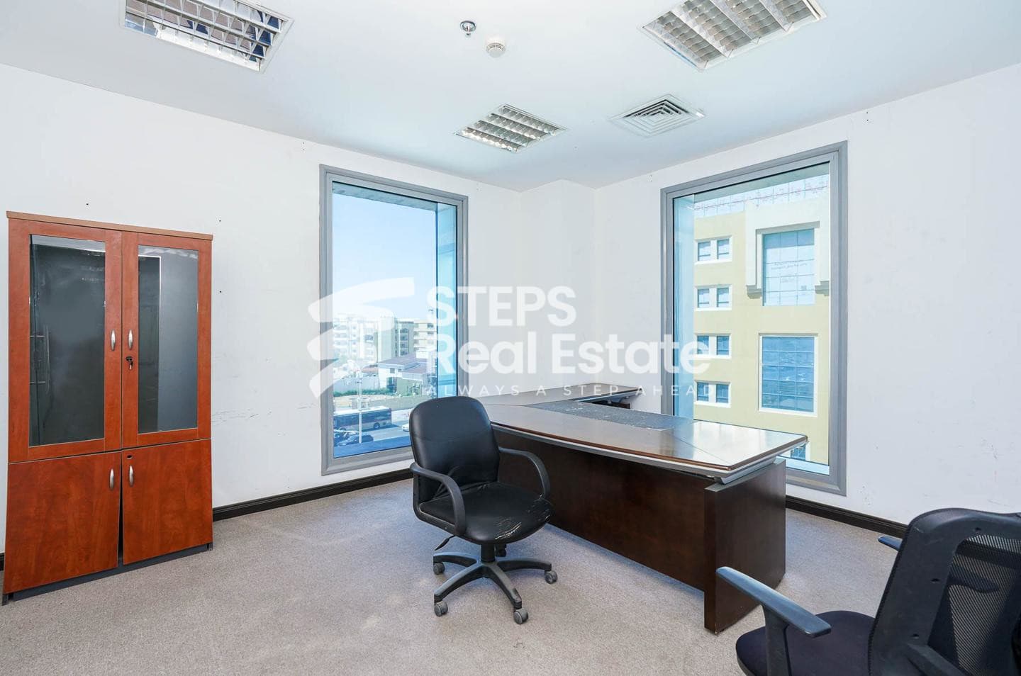 Fitted Office with Partitioned Spaces in Al Sadd 26