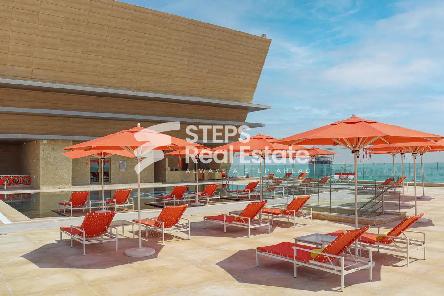Furnished Apartment with Sea View, Prime West Bay 54