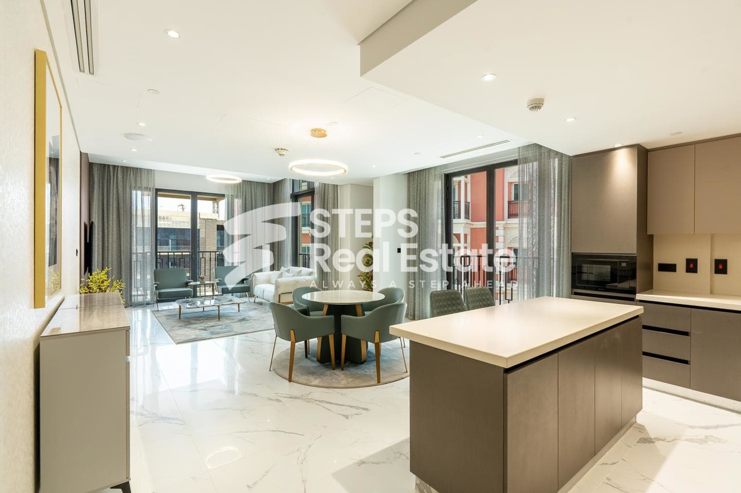 Furnished Sea View Flat with Balcony in The Pearl 58