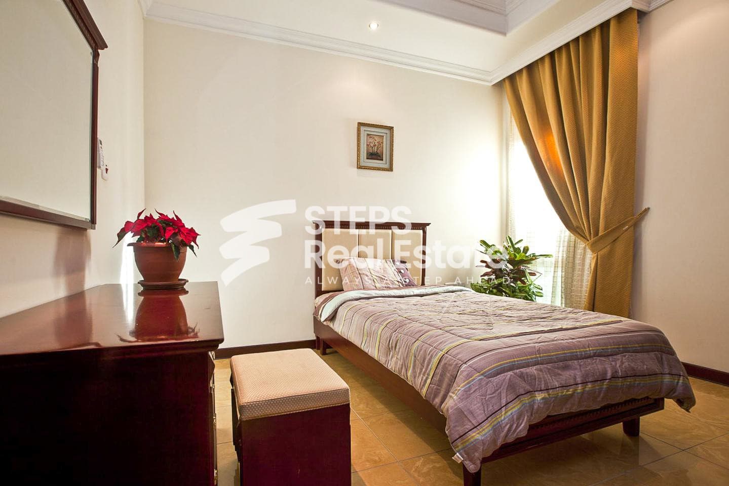 Furnished Apartment with Balcony in Prime Al Waab 36