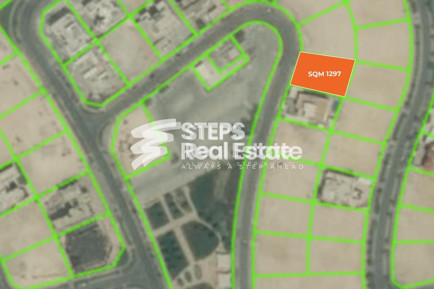 1297 sqm Land for Sale in Prime Spot in Lusail 1297 sqm Land for Sale in Prime Spot in Lusail